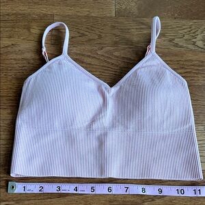 Z by Zella small pink lightly padded sports bra adjustable straps